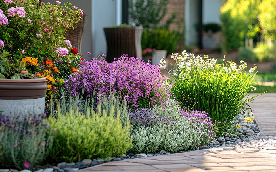 Plantas y flores estratégicaspara un jardín vibrante